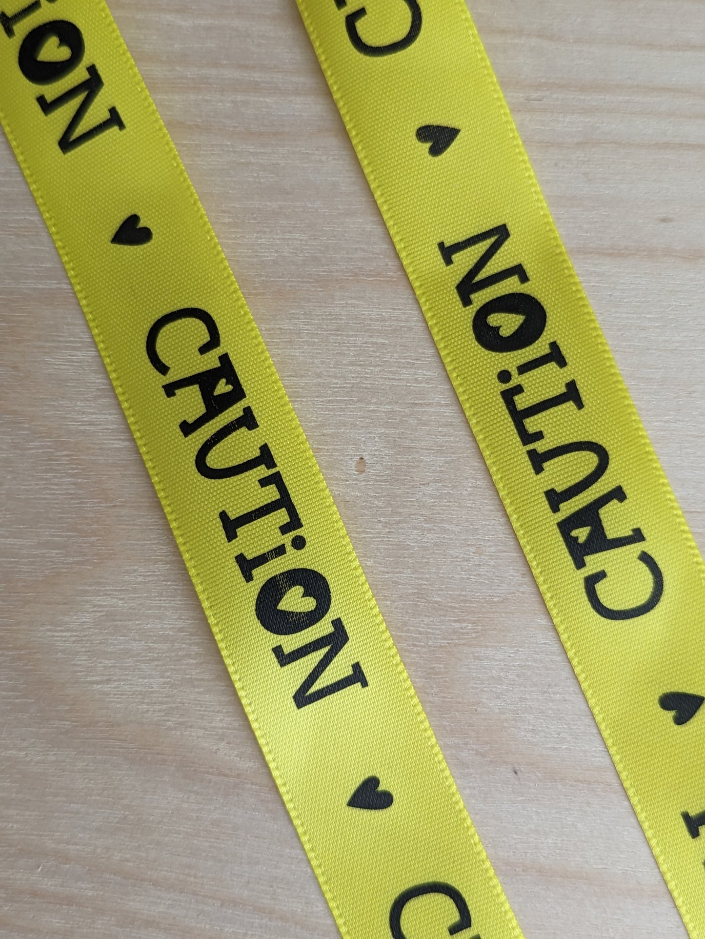 Caution. Ribbon